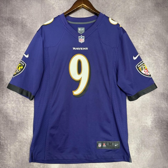 Baltimore Ravens Football Jersey Men Size Medium NFL Nike Justin Tucker - Picture 1 of 9